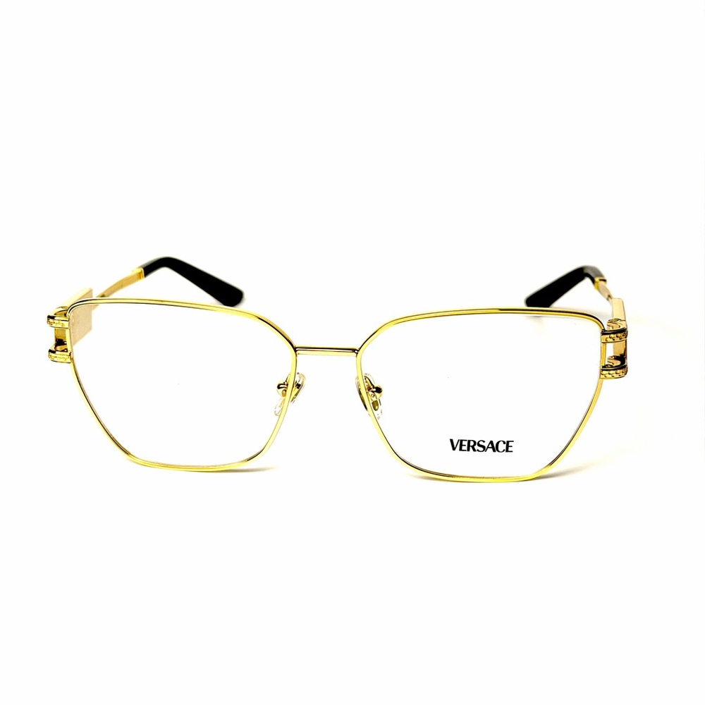 Versace Mod 1301 1002 Gold New Eyeglasses Authentic - Picture 5 of 7